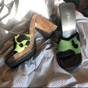 💚🐄Chunky Heels🐄💚